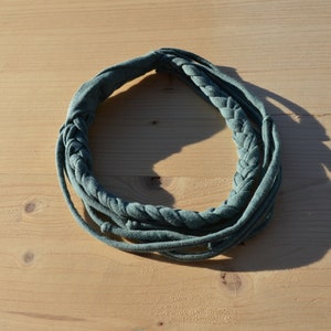 Fabric necklace used look multi-layered choker upcycling necklace