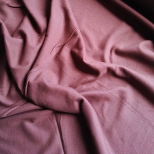 0.5 m Birch Organic Jersey Interlock uni lilac pink petal (24.90 EUR / METER)