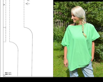 ebook oversize shirt for beginners sewing pattern sewing guide pdf download