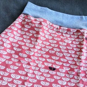 Ekologisk Jerseykjol Sommarkjol Rosa A-linjeformad Dam bild 7