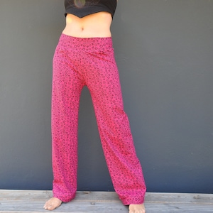 Jogging pants pink purple stretch wide 36