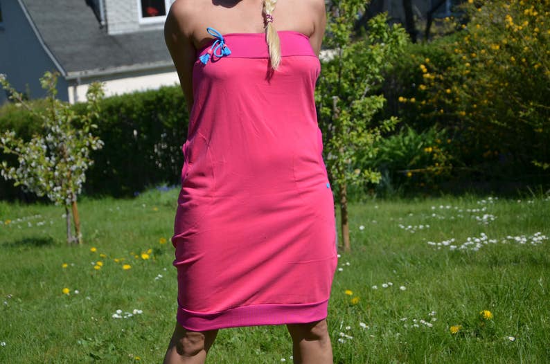 Balloon Dress Clock Dress Women/'s Organic Jersey Pink Gr 3840