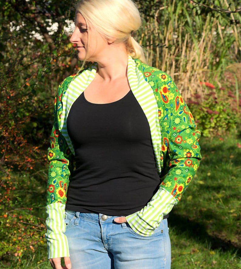 ebook Bolero jacket Shoulder warmer pattern sewing instructions