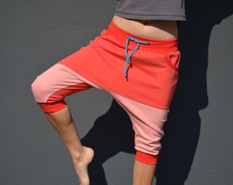 Jogging pants leggings sweat pink red boyfriend size 36