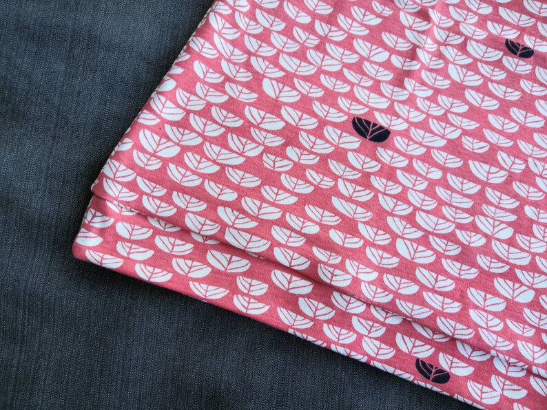 Ekologisk Jerseykjol Sommarkjol Rosa A-linjeformad Dam bild 8