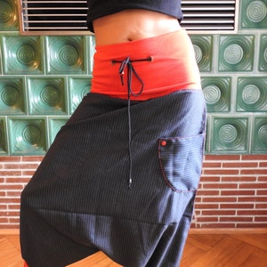 Harem pants pinstripe sarouel yoga pants baggy pants goa