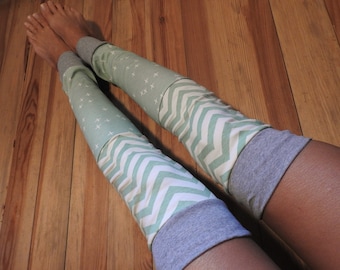 Scaldamuscoli Patchwork Organic Interlock Jersey verde S