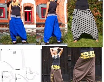 sewing pattern ebook harem pants yoga pants goa