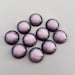 10 x 12mm Metallic Light Pink and Black Resin Flat Back Cabochons DIY jewellery