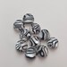 10 x 12mm Zebra/Shell Look Resin Flat Back Cabochons DIY jewellery