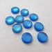 10 x 12mm Metallic Light Blue Resin Flat Back Cabochons DIY jewellery