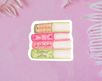 vinyl sticker, romantasy, enemies to lovers, literary goddess, book worm, book nerd, bookish things, book sticker, fantasy reader