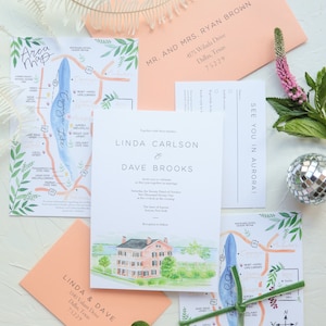 Romantische Hochzeitseinladung, Hochzeitseinladung, Hochzeitseinladung, Hochzeitseinladung, Hochzeitseinladungen, Aquarell Hochzeitskarte