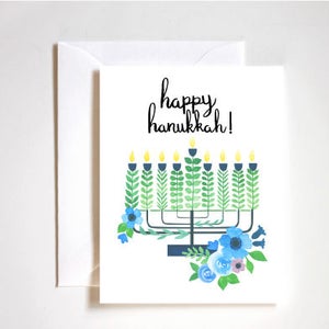 Carte Happy Hanukkah / Menorah / Vacances