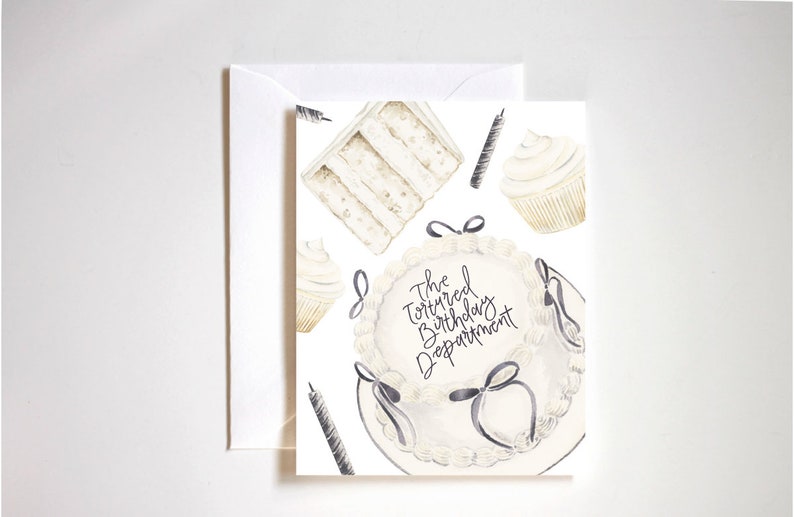 Carte d'anniversaire du département The Tortured Birthday, le département des poètes torturés, Taylor Swift, culture pop, paroles de chansons, Swiftie, tswift image 1