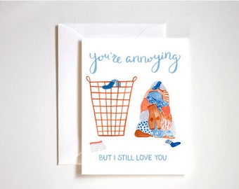 Humorous Valentine's Day Card / Funny Love Card / Love Card For Him / Valentine's Day Card For Him