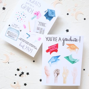 Carte de graduation / Vous êtes diplômé / Chapeau de graduation image 2