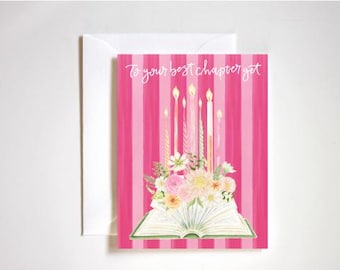Your Best Chapter Yet | Birthday Card | Book Lover