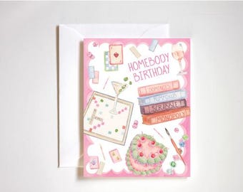 Homebody Hobbies Birthday Card | Game Night | Blank Card