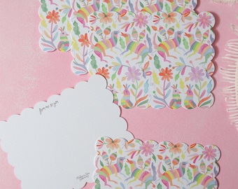 Otami print wavy note cards | San Miguel wedding stationery