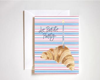 Le Petit Party | Croissant Birthday Card