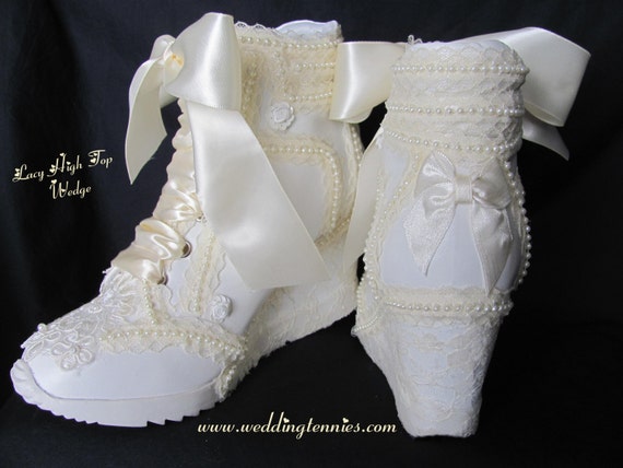 bridal sneakers wedge