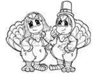 Turkey Friends Digital Stamp