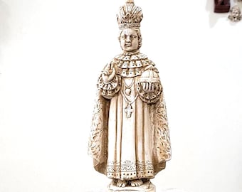 Infant Jesus of Prague Vintage Statue