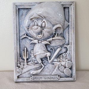 Warner Brothers Speedy Gonzales Vintage Wall Plaque