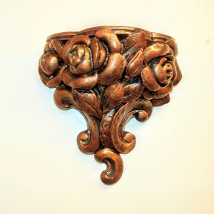 Victorian Bed of Roses Sconce Wall Shelf Hand Made