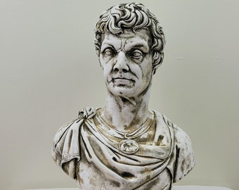 16" Roman Art Bust of Caesar