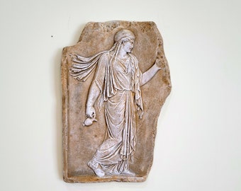 Griechische Göttin Wandskulptur Antike Reproduktion