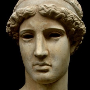 Greek Head of the Lemnia Athena Sculpture Bust