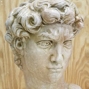 Große Vintage David Michelangelo Statue Replik Klassische Kunst Skulptur