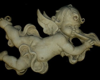 Cupid Music Eros Angel Greek Roman Art Wall Plaque