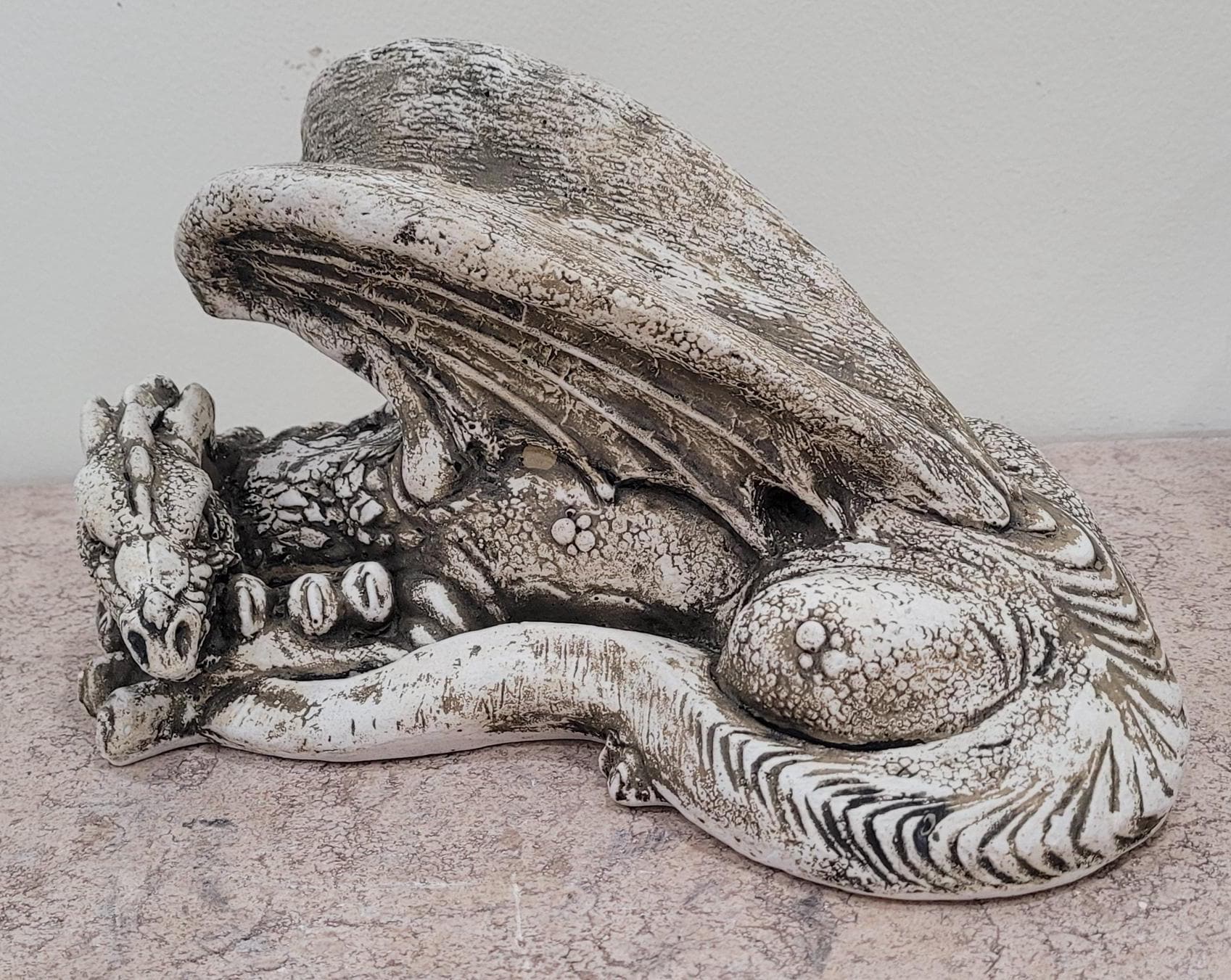 Rare Mythical Dragon Statue Vintage Sculpture Home Garden Decor