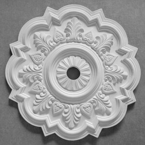Victorian Queen Ann Reproduction Classical Plaster Ceiling Medallion