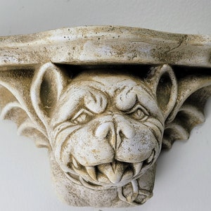 Bulldog Winged Gargoyle Wall Sconce