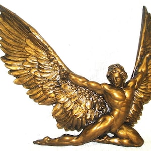 Icarus Daedulus Winged Flight Greek Angel Myth Plaque