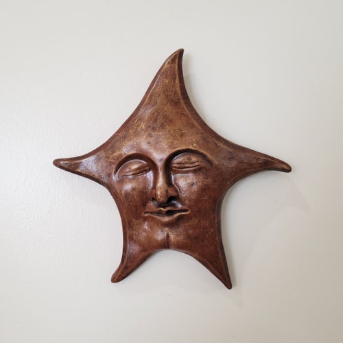 Celestial Star Home Garden Wall Decor Sculpture Etsy