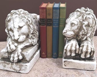 Antonio Canova Leones del Vaticano Leones Durmientes Sujetalibros PAR