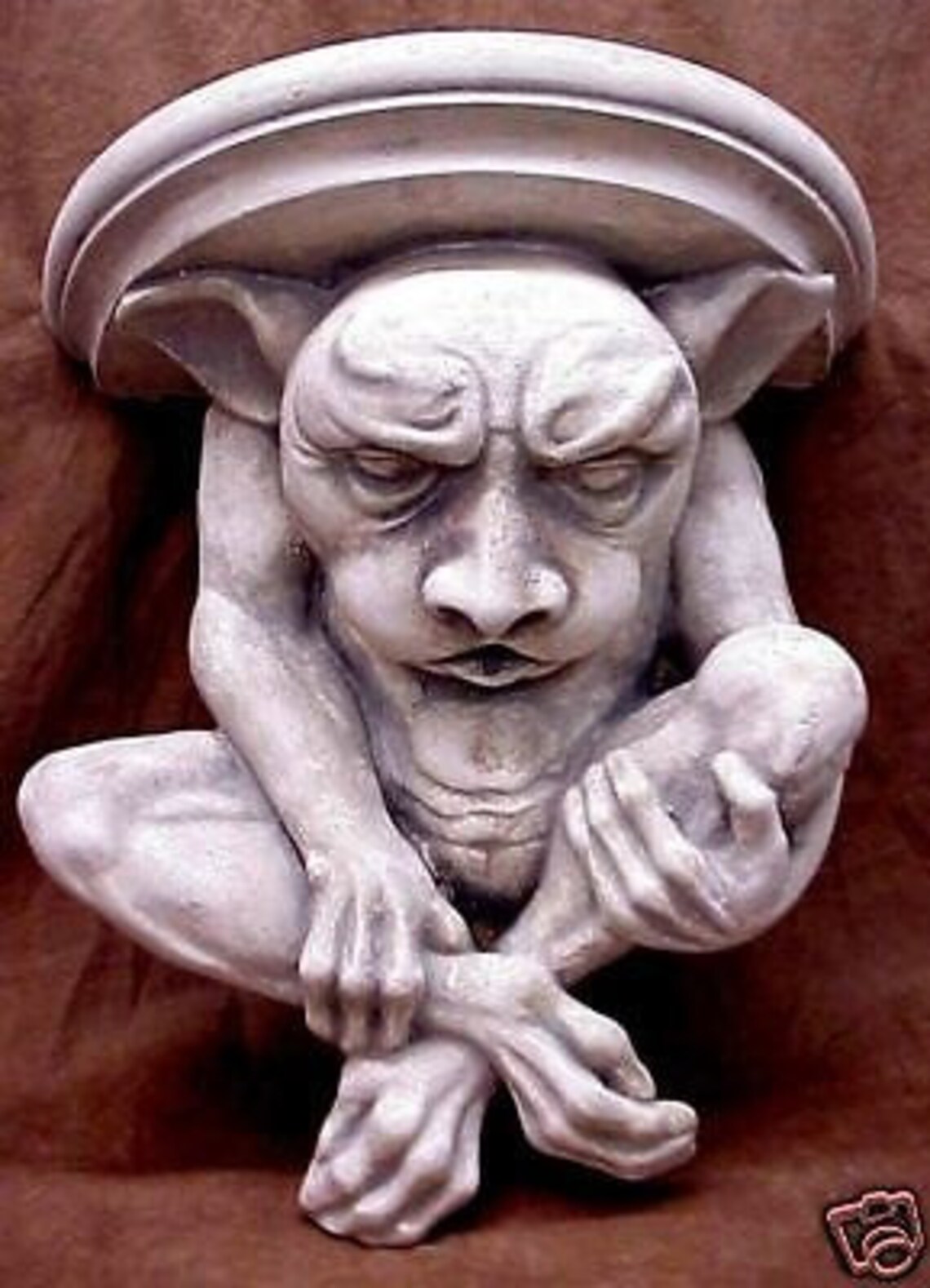 Huge Goblin Gargoyle Shelf Sconce Bracket Wall Decor 15058 Etsy