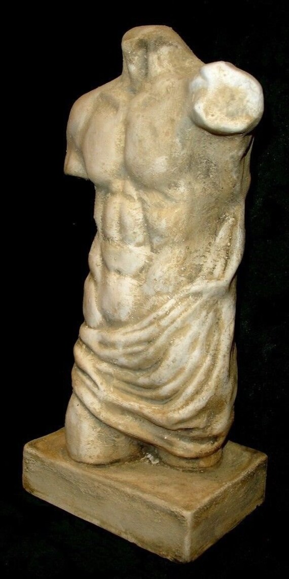 Greek Sculpture Wall Bas-relief Torso of Hercules Fragment of Lysippus Statue