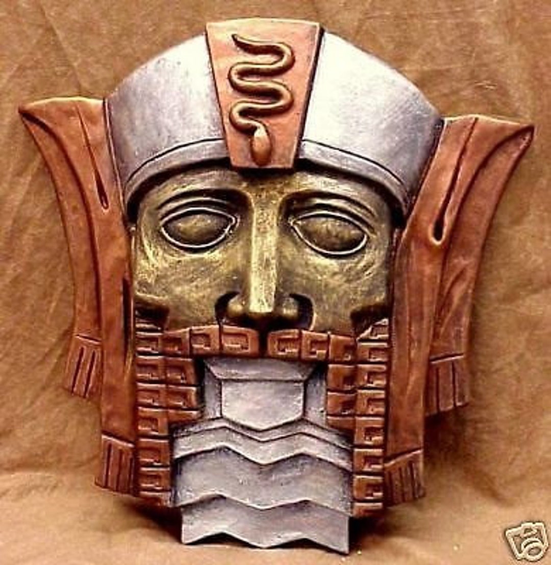 Aztec Mayan Mask Vintage Wall Plaque Decor - Etsy