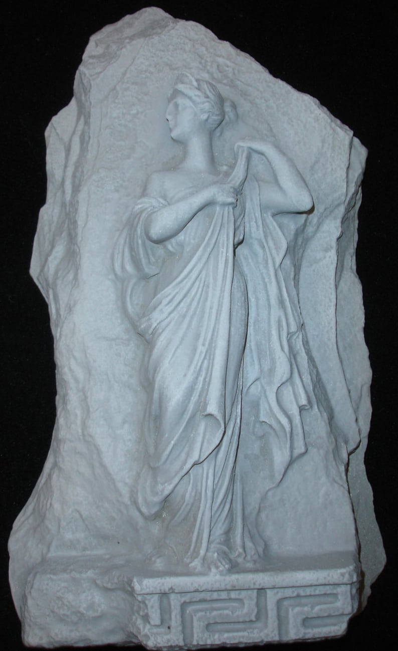 Römisch-griechische griechische Dame Fragment Venus Skulptur Wand Fries 13 hoch Bild 3