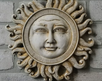 Celestial Sun Wall Plaque Home Decor