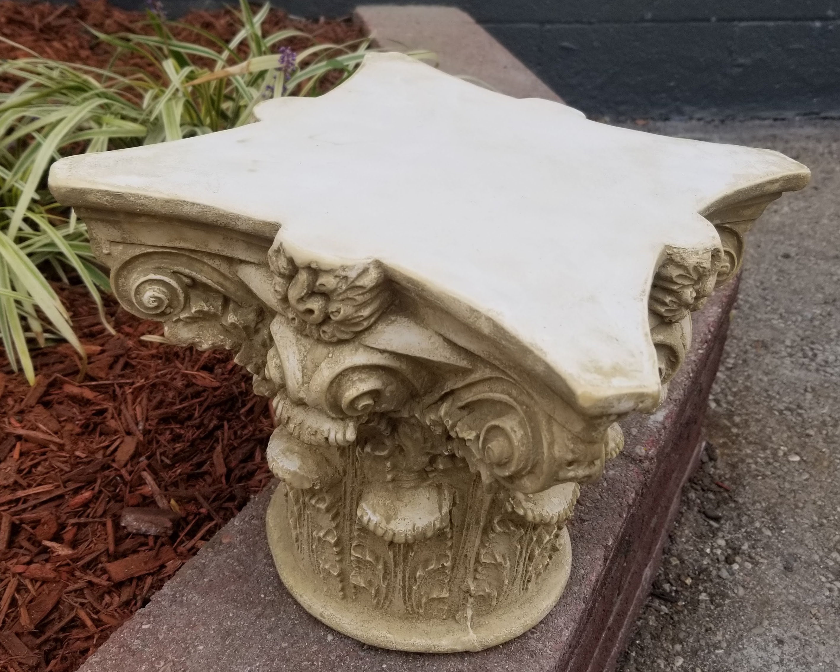 Roman Column Risers Corinthian Greek Roman Column Art Table Top Pedestal Riser Sculpture ...