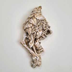 Dryad Fairy Nymph Druid Pixie Nature Tree Woman Wall Sculpture