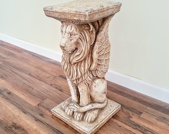 22" The Lion of Saint Mark Column Pedestal #33060