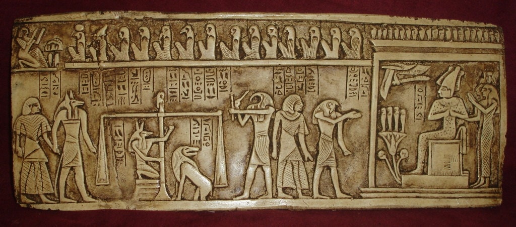 Unique Large Judgment Day Egyptian Wall ReliefPlaque Made In Egypt